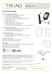 WSU050-1500-R Datasheet Cover