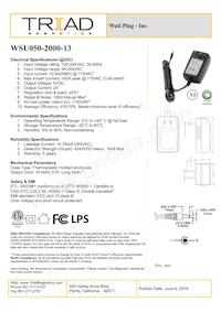 WSU050-2000-13 Datasheet Cover