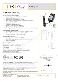WSU050-2000-R13 Datasheet Cover