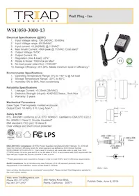 WSU050-3000-13 Datasheet Cover