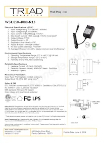 WSU050-4000-R13 Datasheet Copertura