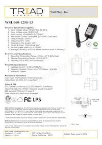 WSU060-1250-13 Datasheet Cover