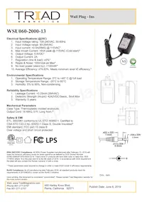 WSU060-2000-13 Datasheet Cover