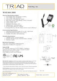 WSU060-3000 Datasheet Cover