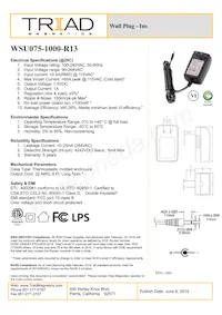 WSU075-1000-R13 Datenblatt Cover