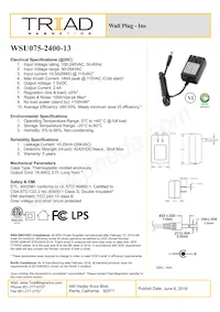 WSU075-2400-13 Datasheet Cover