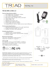 WSU090-1300-13 Datasheet Copertura