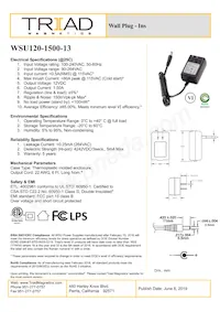 WSU120-1500-13 Datasheet Cover