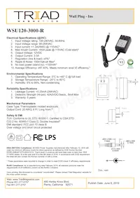 WSU120-3000-R 데이터 시트 표지