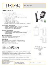 WSU135-0620 Datasheet Cover