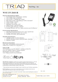 WSU135-2660-R Datasheet Cover