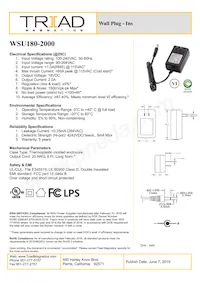 WSU180-2000 Datasheet Cover