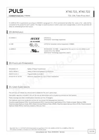 XT40.722 Datasheet Pagina 13