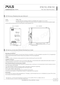 XT40.722 Datasheet Pagina 14