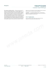 74AUP1G3208GN Datasheet Page 21