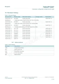 74AUP1G97UKZ Datasheet Page 22