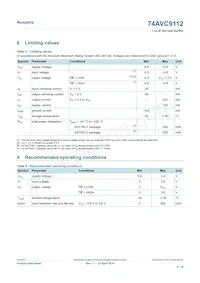 74AVC9112DCH Datasheet Page 4