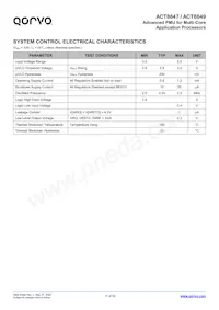 ACT8849QM614-T Datasheet Page 17