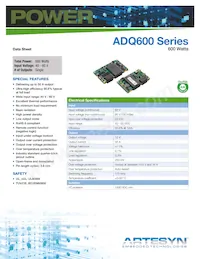 ADQ600-48S12B-6L Datasheet Copertura