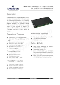 AGF600-24S28-6L Datasheet Cover