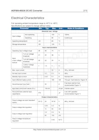 AGF600-48S30-6L Datasheet Pagina 2