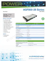 AGF800-48S28-6L 데이터 시트 표지