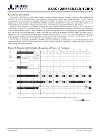 AS4C128M16D3LB-12BINTR Datasheet Pagina 9