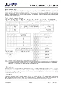 AS4C128M16D3LB-12BINTR Datasheet Page 14