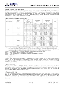 AS4C128M16D3LB-12BINTR Datasheet Page 15
