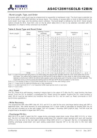 AS4C128M16D3LB-12BINTR Datasheet Pagina 15