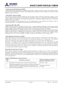 AS4C128M16D3LB-12BINTR Datasheet Pagina 19