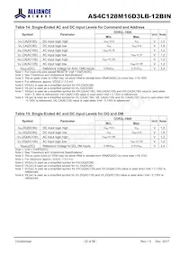 AS4C128M16D3LB-12BINTR Datasheet Page 22