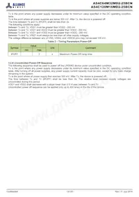AS4C128M16MD2-25BCNTR數據表 頁面 13