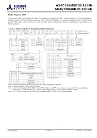 AS4C128M8D3B-12BINTR Datasheet Pagina 16