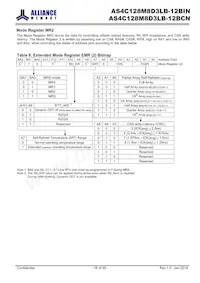 AS4C128M8D3LB-12BINTR Datasheet Page 18