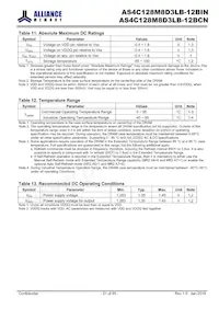 AS4C128M8D3LB-12BINTR Datasheet Page 21