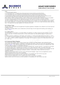 AS4C16M16MD1-6BINTR Datasheet Pagina 14