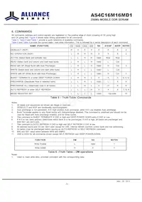 AS4C16M16MD1-6BINTR Datasheet Pagina 16