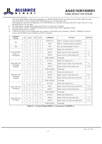 AS4C16M16MD1-6BINTR Datasheet Pagina 19