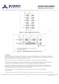 AS4C16M16MD1-6BINTR Datasheet Pagina 22