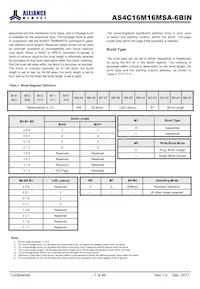 AS4C16M16MSA-6BINTR Datenblatt Seite 7