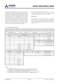 AS4C16M32MSA-6BINTR Datasheet Pagina 8