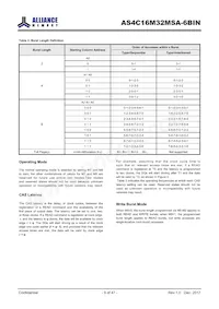 AS4C16M32MSA-6BINTR數據表 頁面 9