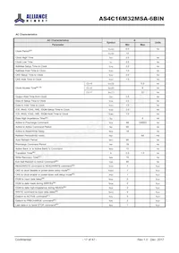 AS4C16M32MSA-6BINTR Datenblatt Seite 17