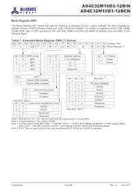AS4C32M16D3-12BINTR Datasheet Pagina 16
