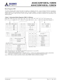 AS4C32M16D3L-12BCN Datasheet Page 16