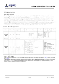 AS4C32M16MD1A-5BCNTR Datasheet Page 11