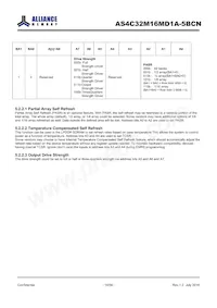 AS4C32M16MD1A-5BCNTR Datasheet Pagina 14