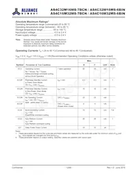 AS4C32M16MS-7BCNTR Datasheet Pagina 12