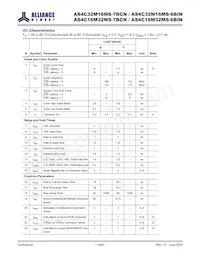 AS4C32M16MS-7BCNTR 데이터 시트 페이지 14